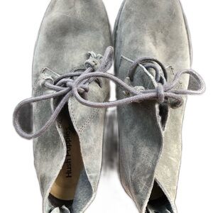 Hush Puppies Women's Gray Suede Ankle Boots